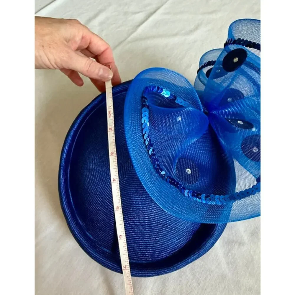 Anita Pineault Royal Blue Fascinator Hat